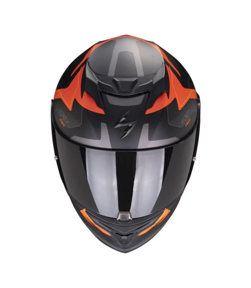 SCORPION EXO-520 EVO FULL FACE HELMET ELAN BLACK ORANGE 5 SCORPION EXO-520 EVO FULL FACE HELMET ELAN BLACK ORANGE - Image 3