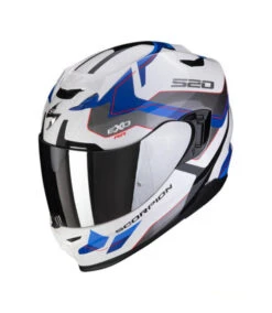 SCORPION EXO-520 EVO FULL FACE HELMET ELAN WHITE BLUE