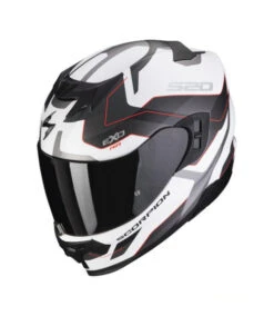 SCORPION EXO-520 EVO FULL FACE HELMET ELAN WHITE RED