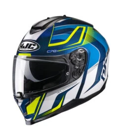 HJC C-70 LANTIC FULL FACE HELMET YELLOW BLUE
