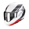 SCORPION EXO-TECH EVO GENRE WHITE SILVER RED FLIP FRONT HELMET 2 SCORPION EXO-TECH EVO GENRE WHITE SILVER RED FLIP FRONT HELMET -Motorcycle Accessories ETEGENWHRD 1 70985.1683835261