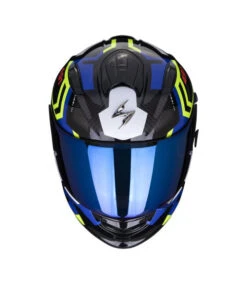 SCORPION EXO-491 SPIN FULL FACE HELMET BLUE YELLOW -Motorcycle Accessories EX491S BLUE 3 19382.1688472075
