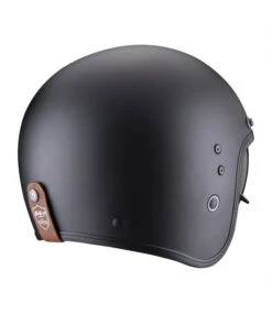 SCORPION EXO-BELFAST EVO LUXE OPEN FACE HELMET MATT BLACK -Motorcycle Accessories EXBELU 3 29807.1679390880