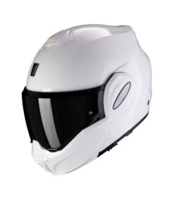 SCORPION EXO-TECH FLIP FRONT HELMET WHITE