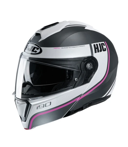 HJC I-90 DAVAN FLIP FRONT HELMET PINK 3 HJC I-90 DAVAN FLIP FRONT HELMET PINK