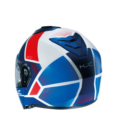 HJC I-90 HOLLEN FLIP FRONT HELMET RED BLACK BLUE 4 HJC I-90 HOLLEN FLIP FRONT HELMET RED BLACK BLUE - Image 2