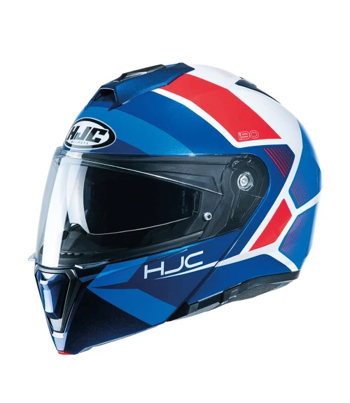 HJC I-90 HOLLEN FLIP FRONT HELMET RED BLACK BLUE 3 HJC I-90 HOLLEN FLIP FRONT HELMET RED BLACK BLUE