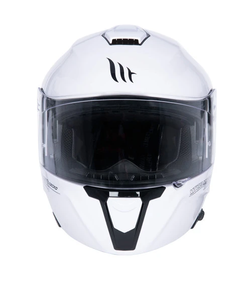 MT GECKO FLIP FRONT HELMET WHITE 5 MT GECKO FLIP FRONT HELMET WHITE - Image 3