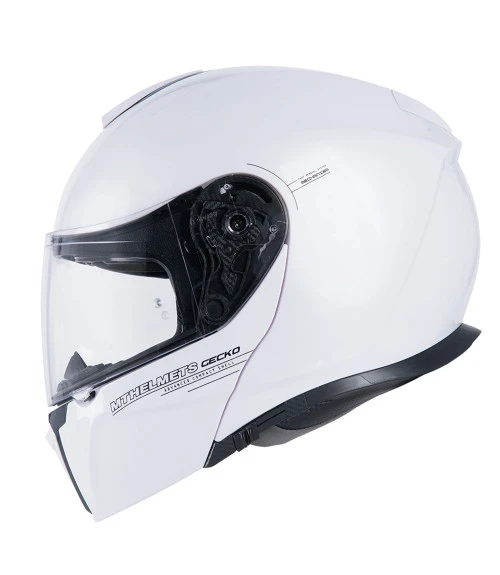 MT GECKO FLIP FRONT HELMET WHITE 3 MT GECKO FLIP FRONT HELMET WHITE
