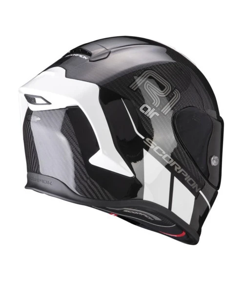 SCORPION R1-AIR EVO CARBON CORPUS 2 FULL FACEHELMET WHITE 5 SCORPION R1-AIR EVO CARBON CORPUS 2 FULL FACEHELMET WHITE - Image 3