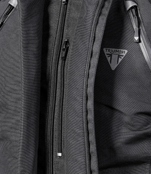 TRIUMPH TRITECH WATERPROOF TEXTILE JACKET BLACK 8 TRIUMPH TRITECH WATERPROOF TEXTILE JACKET BLACK - Image 6