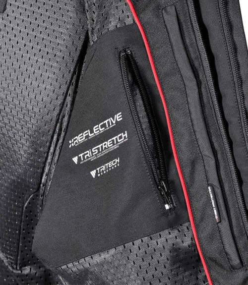 TRIUMPH TRITECH WATERPROOF TEXTILE JACKET BLACK 10 TRIUMPH TRITECH WATERPROOF TEXTILE JACKET BLACK - Image 8