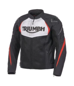 TRIUMPH TRIPLE SPORTS SUMMER MESH JACKET WHITE RED