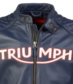 TRIUMPH BRADDAN AIR RACE LEATHER JACKET BLUE 16 TRIUMPH BRADDAN AIR RACE LEATHER JACKET BLUE -Motorcycle Accessories TR2332 5 23214.1677666668