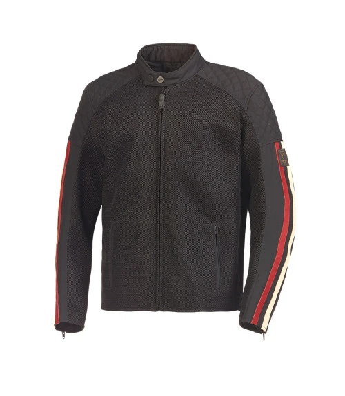 TRIUMPH BRADDAN RETRO SUMMER MESH JACKET BLACK 3 TRIUMPH BRADDAN RETRO SUMMER MESH JACKET BLACK