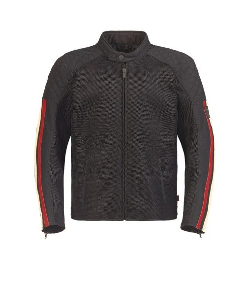 TRIUMPH BRADDAN RETRO SUMMER MESH JACKET BLACK 4 TRIUMPH BRADDAN RETRO SUMMER MESH JACKET BLACK - Image 2