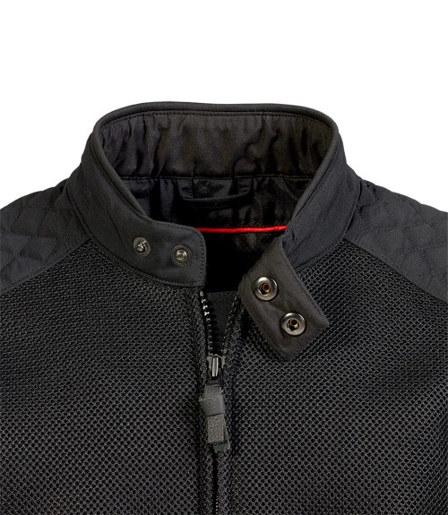 TRIUMPH BRADDAN RETRO SUMMER MESH JACKET BLACK 9 TRIUMPH BRADDAN RETRO SUMMER MESH JACKET BLACK - Image 7