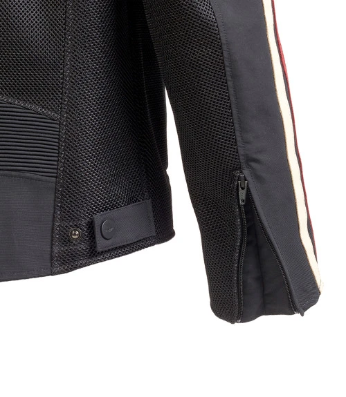 TRIUMPH BRADDAN RETRO SUMMER MESH JACKET BLACK 7 TRIUMPH BRADDAN RETRO SUMMER MESH JACKET BLACK - Image 5