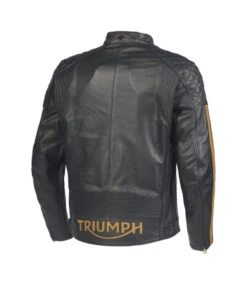 TRIUMPH BRADDAN SPORT LEATHER JACKET BLACK GOLD 12 TRIUMPH BRADDAN SPORT LEATHER JACKET BLACK GOLD -Motorcycle Accessories TR2338 3 88997.1677666305