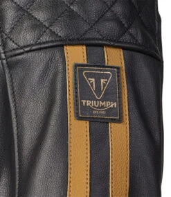 TRIUMPH BRADDAN SPORT LEATHER JACKET BLACK GOLD 14 TRIUMPH BRADDAN SPORT LEATHER JACKET BLACK GOLD -Motorcycle Accessories TR2338 5 45850.1677666307