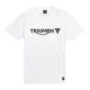 TRIUMPH CARTMEL LOGO TEE WHITE -Motorcycle Accessories TT0035WHITE1 74674.1652345498