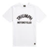 TRIUMPH BURNHAM TEE WHITE -Motorcycle Accessories TT0041WHITE 1 50604.1655471152