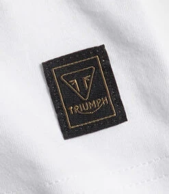 TRIUMPH LADIES MELROSE TEE WHITE -Motorcycle Accessories TT0056WHITE 4 12814.1677684047
