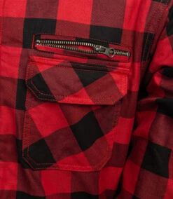 VENTI MENS ROGUE KEVLAR RIDING SHIRT BLACK RED -Motorcycle Accessories VEC303RED 3 21907.1677325435