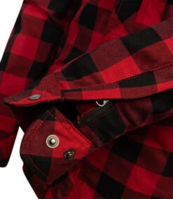 VENTI MENS ROGUE KEVLAR RIDING SHIRT BLACK RED -Motorcycle Accessories VEC303RED 4 58545.1677325433