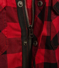 VENTI MENS ROGUE KEVLAR RIDING SHIRT BLACK RED -Motorcycle Accessories VEC303RED 6 17151.1677325435