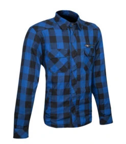 VENTI MENS ROGUE KEVLAR RIDING SHIRT BLUE