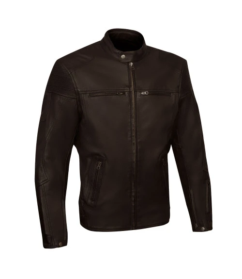 VENTI MENS IGNITION LEATHER JACKET BROWN 3 VENTI MENS IGNITION LEATHER JACKET BROWN