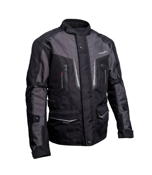 VENTI TOUR WATERPROOF TEXTILE JACKET BLACK GREY 3 VENTI TOUR WATERPROOF TEXTILE JACKET BLACK GREY