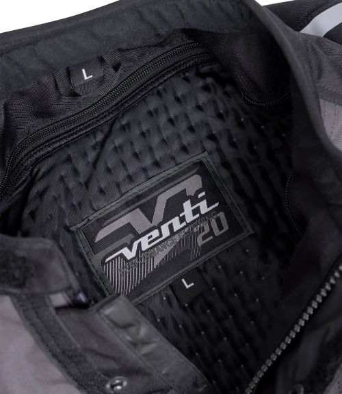 VENTI TOUR WATERPROOF TEXTILE JACKET BLACK GREY 8 VENTI TOUR WATERPROOF TEXTILE JACKET BLACK GREY - Image 6