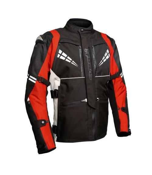 VENTI CHANNEL WATERPROOF TEXTILE JACKET BLACK GREY RED 3 VENTI CHANNEL WATERPROOF TEXTILE JACKET BLACK GREY RED