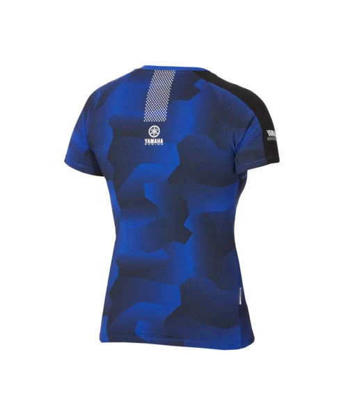YAMAHA LADIES BLUE CAMO TEE 4 YAMAHA LADIES BLUE CAMO TEE - Image 2