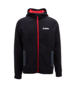 YAMAHA REVS ZIP HOODIE BLACK RED