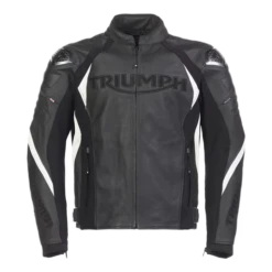 TRIUMPH TRIPLE LEATHER JACKET BLACK