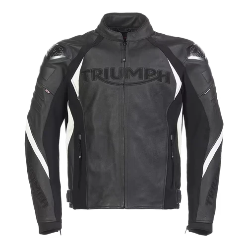 TRIUMPH TRIPLE LEATHER JACKET BLACK 3 TRIUMPH TRIPLE LEATHER JACKET BLACK