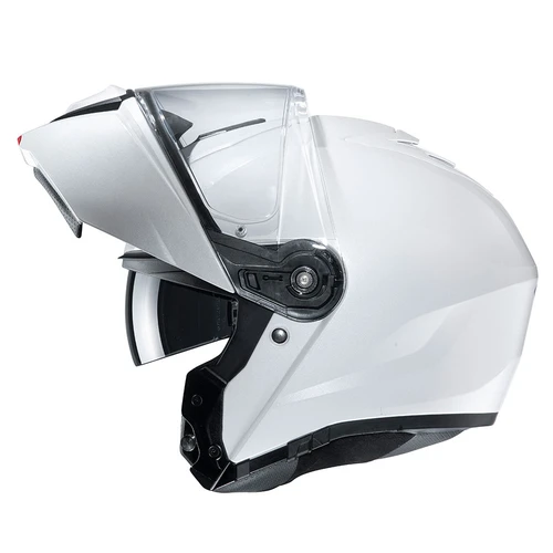 HJC I-90 PLAIN FLIP FRONT HELMET GLOSS WHITE 4 HJC I-90 PLAIN FLIP FRONT HELMET GLOSS WHITE - Image 2
