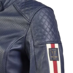 TRIUMPH BRADDAN AIR RACE LADIES JACKET BLUE -Motorcycle Accessories image 99548.1698678336