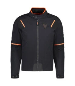 YAMAHA MT WATERPROOF TEXTILE JACKET BLACK ORANGE